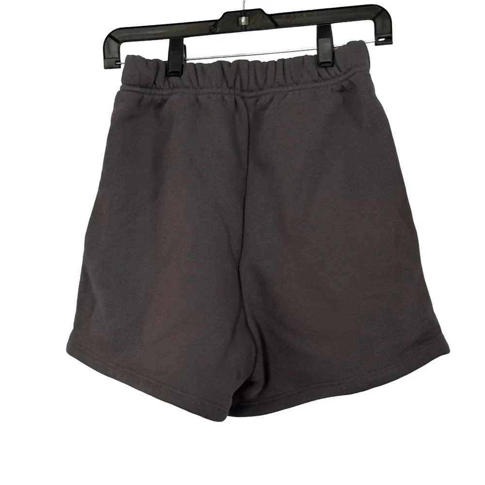 Set Active Charcoal Gray Sweat Shorts Gray Elastic Waist - Small‎ - Picture 2 of 5